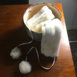 Vintage Faux Fur Skating Scarf